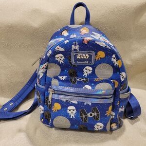 Disney Loungefly Star Wars Chibi icon mini backpack